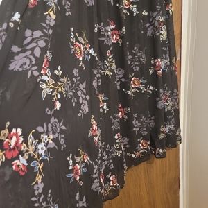 Torrid Pleated Floral Maxi Skirt
